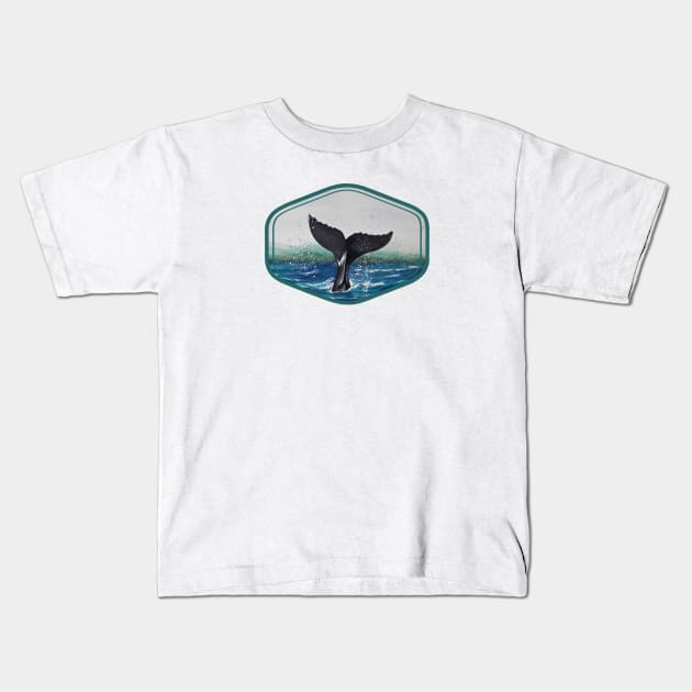 Whale's Tale Kids T-Shirt by SandraGale Art